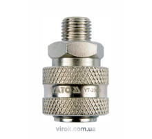 Швидкоз'єднувана муфта YATO з зовніш. різьбою Ø= 1/2" [20/120]