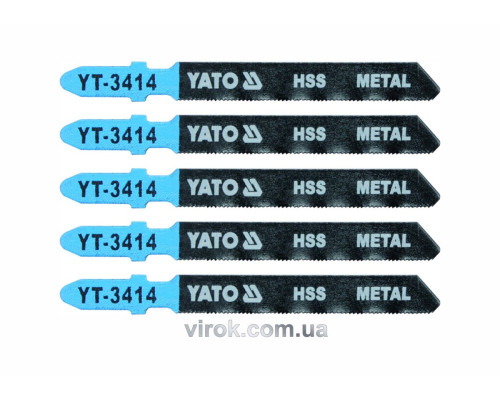 Полотно для электролобзика YATO : 32TPI, L= 75 мм, Уп. 5 Шт. [25/250]