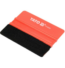 Шпатель з повстяною накладкою YATO: 100 х 73 мм для дотискання плівки [20]