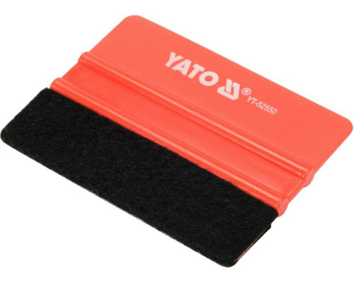 Шпатель з повстяною накладкою YATO: 100 х 73 мм для дотискання плівки [20]