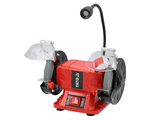 Точильний верстат YATO від електромережі 230 В, 150 Вт, 2 диски Ø= 125/16х 12,7 мм [1]