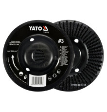 Диск-фреза шліфувальний YATO по дереву, ПВХ, гіпсу; Ø=125/22.2 мм, шорсткість №3 [10]