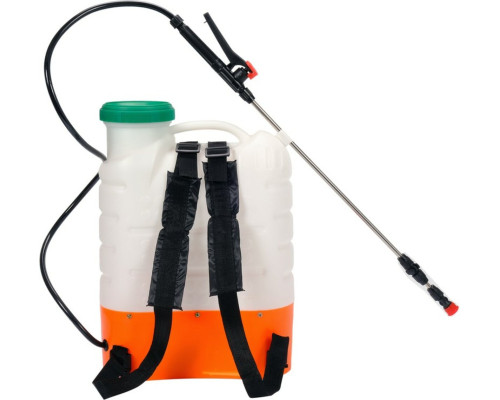 Опрыскиватель аккумуляторный FLO ранцевой: 12В, 8 АГод, бак-16 л, продукт.- 3 л/мин [1]