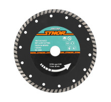 Диск відрізний алмазний TURBO STHOR : Ø= 180 мм, t-2,4 х h- 7,5 мм по кам, бетоні, кераміці(DW)