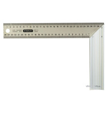 Кутник столярний STANLEY :  M= 300 х 200 мм. з нержавіючої сталі і алюмінію