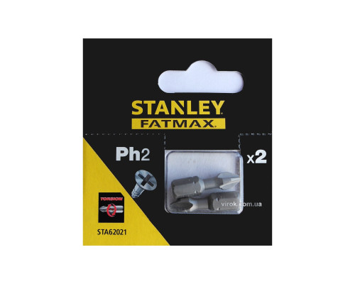 Насадка викруткова STANLEY : PH2 x 25 мм. 2 (Шт/Уп.)