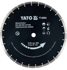 Диск алмазний сегментний по бетону YATO : Ø= 400x 25,4 мм. t= 3,6 мм, до YT-84820 [5]