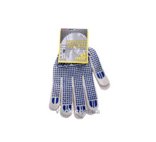 Перчатки трикотажные VIROK белые с ПВХ точкой (5 нитей; 70% - хлопок, 30% - полиэстер), разм. 10