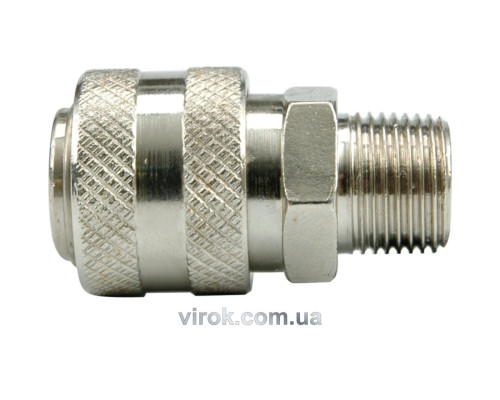 Швидкорознімне з'єднання VOREL з зовнішньою різьбою 1/4" [20/120]