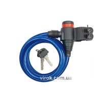 Замок велосипедний VOREL : L= 10 мм Х 1800 мм [10/60]