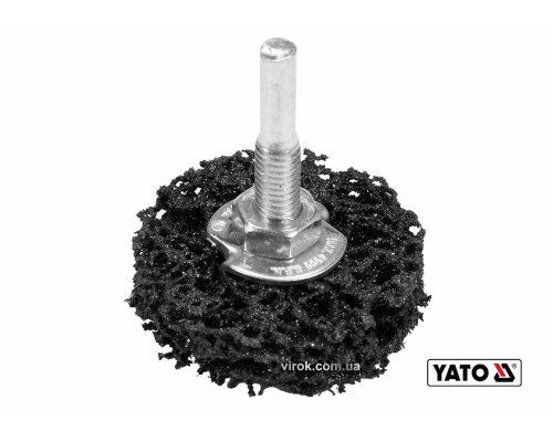 Щітка шліфувальна неткана дискова YATO Ø=50 мм, до дрилі шпиндель Ø=6 мм