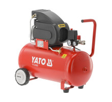 Компресор мережевий YATO 230 В, 1,5 кВт, тиск ≤ 8 Bar,  под. повітря- 200 л/хв, ресивер- 50 л [1]