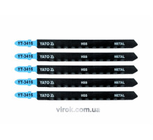 Полотно для електролобзика(метал) YATO : 21TPI, L= 130 мм, Уп. 5 Шт. [25/250]
