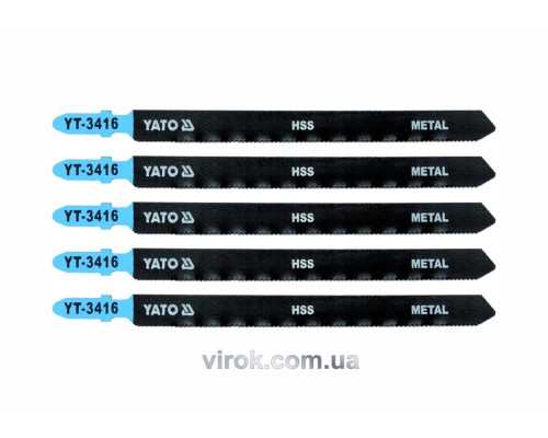 Полотно для электролобзика YATO : 21TPI, L= 130 мм, Уп.