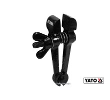 Тиски ручные стальные YATO : l= 125 мм, губки- 25 мм, развод губок- 25 мм [8/48]