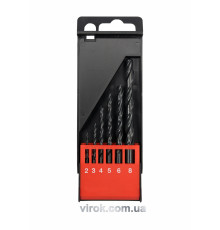 Свердла по металу YATO : HSS, Ø= 2-8 мм. Набір 6 Шт. [15/60]