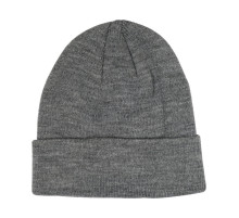 Шапка зимняя серая VOREL из 100% акрила, размер универсальный [10/200]