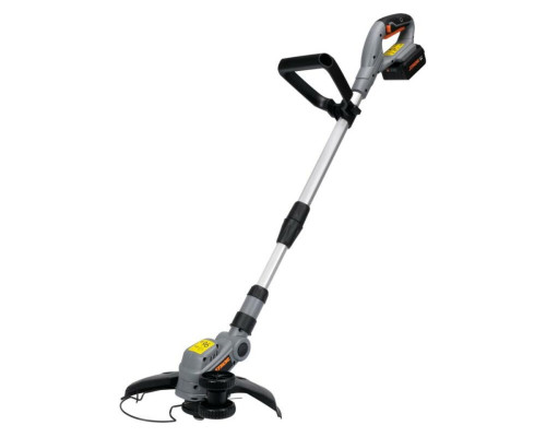 Тример акумуляторний STHOR: Li-Ion 20 В, 2 АГод, шир покосу- 25см, жилка Ø=1.2 мм, тримач- 99-127 см