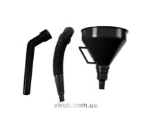 Воронка гибкая VOREL черная 3 части [30]