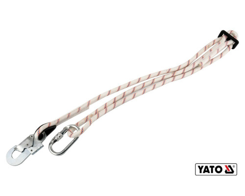 Мотузка з карабінами YATO : L= 2 м, Ø= 14 мм [15/180]