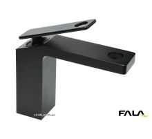 Смеситель воды FALA для умывальника "NOIR 1" с шаровым регулятором, латунный(DW)