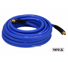 Шланг пневматический гибридный (ПВХ+БНК) YATO: Ø8.0 мм 10 м, Ø=1/4", давление ≤ 2 MPa, резьб. соедин.[10]