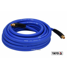 Шланг пневматичний гібридний (ПВХ+БНК) YATO: Ø8.0 мм 10 м, Ø=1/4", тиск ≤ 2 MPa, різьбов. з'єдн.[10]