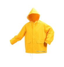 Куртка з капюшоном водонепроникна жовта VOREL, розм. XXXL [20]