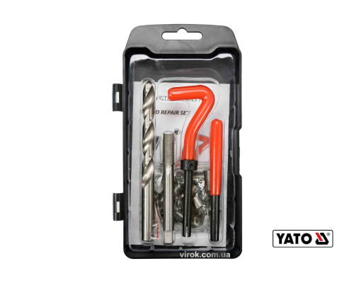 Набор для ремонта резьбы YATO: М10 x 1.5 мм, HSS 4241/4341, 30 шт [20/40]