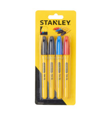 Маркеры STANLEY "Fine Tip": разноцветные, 4 шт.