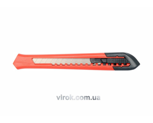 Нож YATO с выдвижным лезвием с отломными сегментами: M=18 мм [24/240]