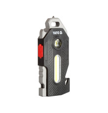 Ліхтар діодний багатофункц 6в1 YATO акумул. Li-Ion 3.7V 350 mA, освітл.- 400/ 200/ 50/ 35 Lm 8 режи