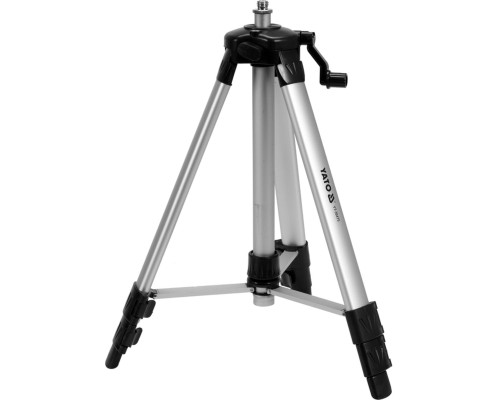 Штатив тринога YATO телескоп (3 секціі). кріплення 5/8", з штангою 30 cм. H= 46-120 cм. алюмінієвий