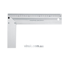 Угольник столярный VOREL: L=350 мм. алюминиевый [10/60]