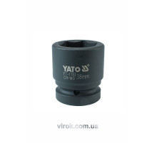 Головка торцевая ударная 6-гранная YATO: квадрат 1", М=38 мм, L=65 мм [5/20]