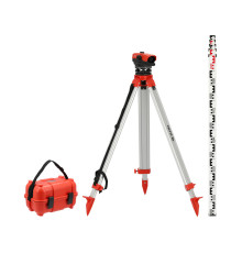 Нівелір опт авто-налаш. з штатив і рейк YATO об'єкт Ø= 38мм, крат- 32Х радіус- 1-55 м, точн- 1мм/30м