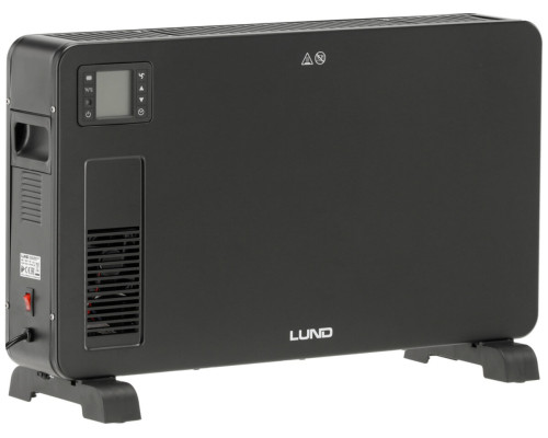 Обігрівач конвекторний LUND від ел.мережі- 230 В, 3 регулюв режими- 1,1,3 і 2,3 кВт з вентилятором