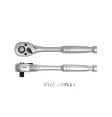 Тріщатка YATO : квадрат 1/4", L= 125 мм, 72T [12/24/96]