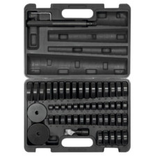 Засоби регуляції підшипників, сальників YATO 2 штифти l= 115/215 мм, перехідники Ø= 18-47 мм, 52 шт