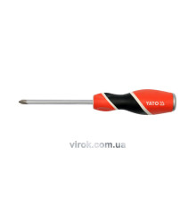Викрутка хрестова ударна YATO : "Philips" PH3 х 150 мм [6/24/72]