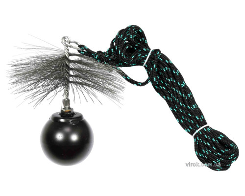 Набір для очищення димарів VOREL : шнур Ø= 6 мм, l= 10 м; йорж Ø= 200 мм; гиря- 1.8 кг [1]