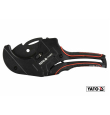 Труборіз для ПВХ труб YATO : max Ø75 мм, алюмінієвий корпус, ручка- ABS + TPR [10/30/360]