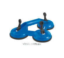 Присоска для монтажу скла потрійна VOREL : d= 115 мм, m= 100 кг [12]