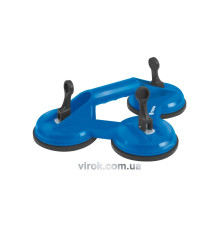 Присоска для монтажу скла потрійна VOREL : d= 115 мм, m= 100 кг [12]
