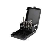 Набор сверл-метчиков YATO М3-М10, HSS М2, HEX-1/4", с удлинителем l=60 мм, 7 шт [5/60]