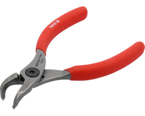Щипці SEGERA для стопорних кілець YATO гнуті під 90° стискні, l= 130 мм, розвід- 8-13 мм [6/48]