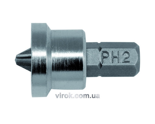 Насадка викруткова для гіпсокартону YATO : "Phillips" PH2 х 25 мм. HEX 1/4". 20 (Уп/Шт.) [20/20/40]