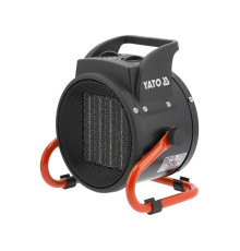 Нагрівач мережевий YATO 230В, 2кВт,обігрів S≤ 20 м² реж- 25/1000/2000 Вт