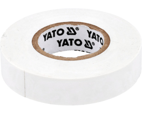 Стрічка електро-ізоляційна ПВХ YATO біла, 20 м x15x0.13 мм, робоча t= 5-50 °С [72]