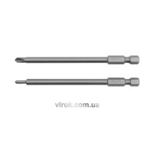 Набор отверточных насадок YATO : "TRI-WING" #0-#1, квадрат 1/4", L= 100 мм. 2 шт. [25/100]